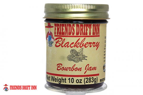 Blackberry Bourbon Jam jar from Friends Drift Inn