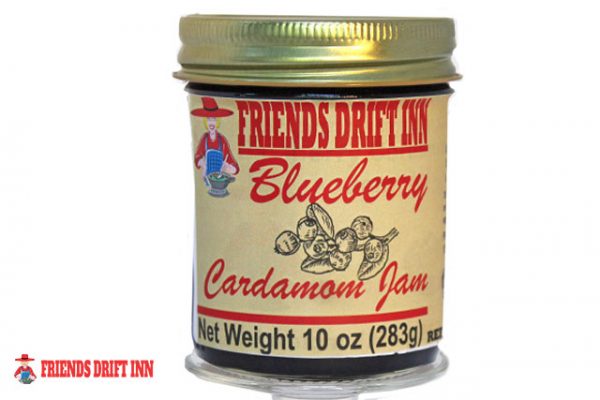 Blueberry Cardamom Jam jar by Friends Drift Inn
