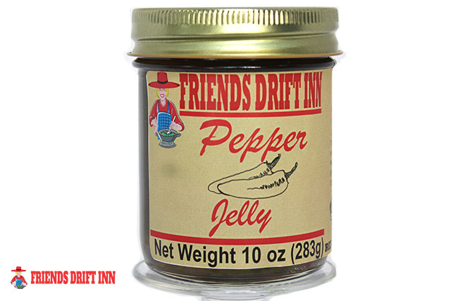 Jar of Pepper Jelly from Friends Drift Inn