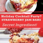 Strawberry Jam Bars Recipe for Holiday Parties