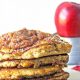 Apple butter pancakes stack