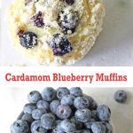 Cardamom Blueberry Muffin Recipe by Friends Drift Inn with Blueberries