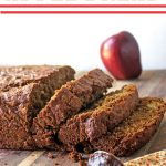 Apple bread with apple butter and fresh apple
