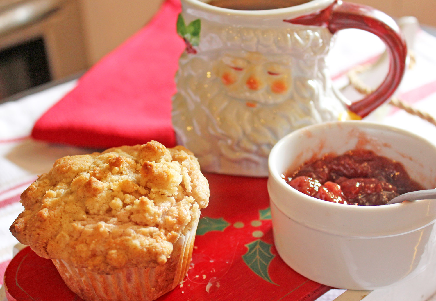 Strawberry Jam Muffin Recipe for Christmas