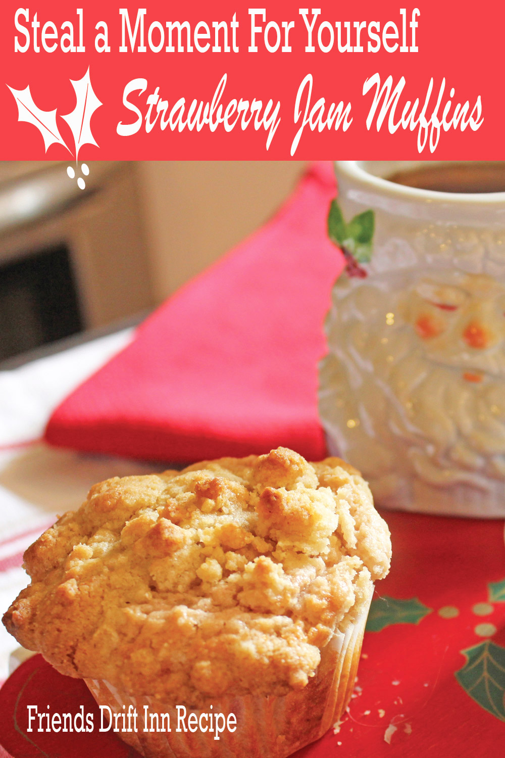 Strawberry Jam Muffins Recipe | Friends Dift Inn