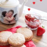 Valentines Day Strawberry Jam Sugar Cookies