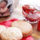Strawberry Jam Sugar Cookies with Cupid Teapot for Valentines Day