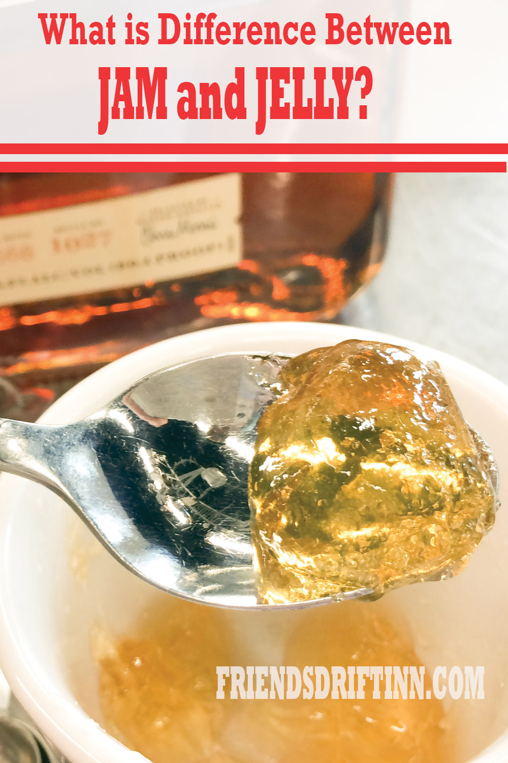 Jelly on a Spoon above bowl