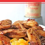 Game day appetizer-orange marmalade chicken wings