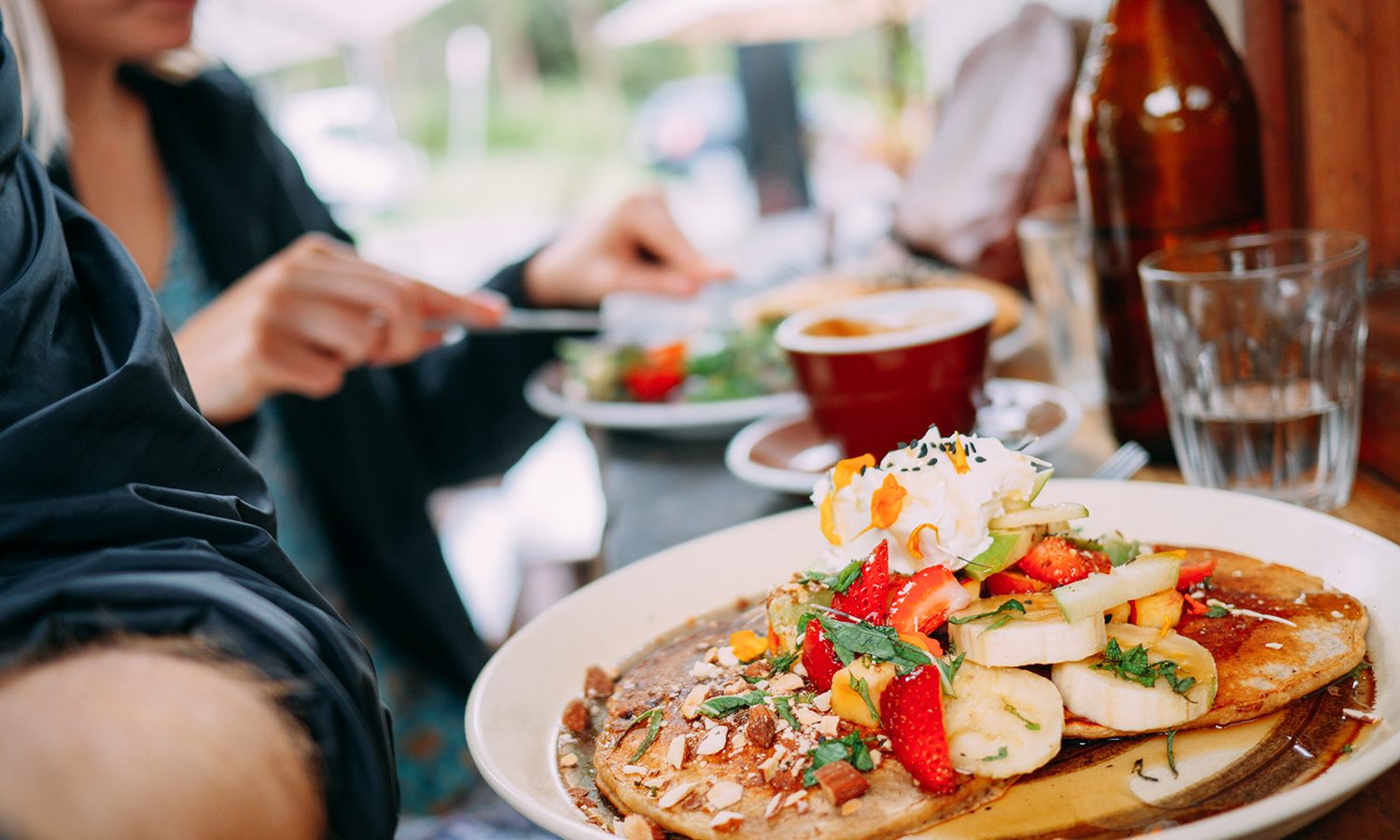 Sunday supper on the back porch table