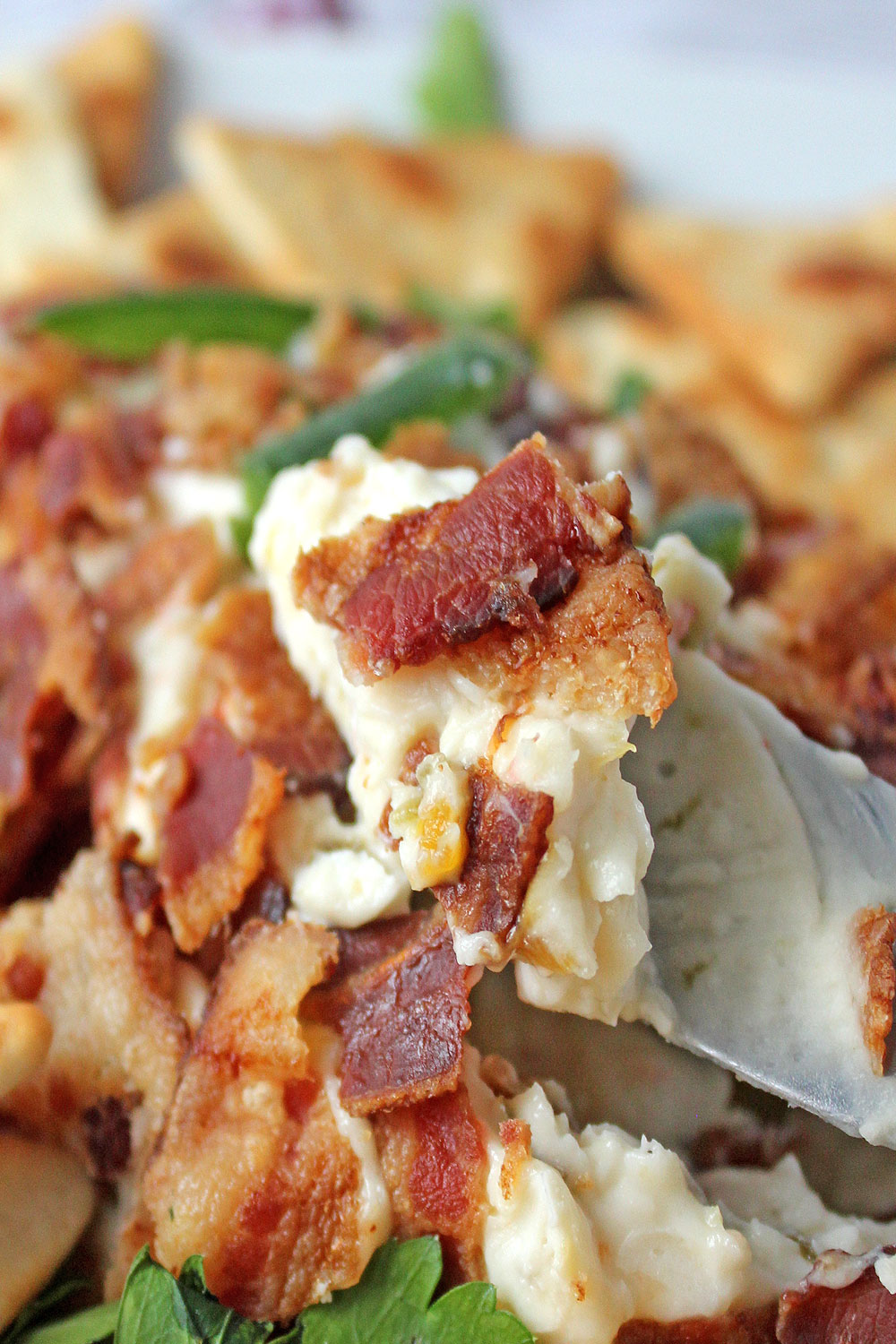 Pepper jelly and cream cheese appetizer spreads easy - even with bacon and jalapeno bits!