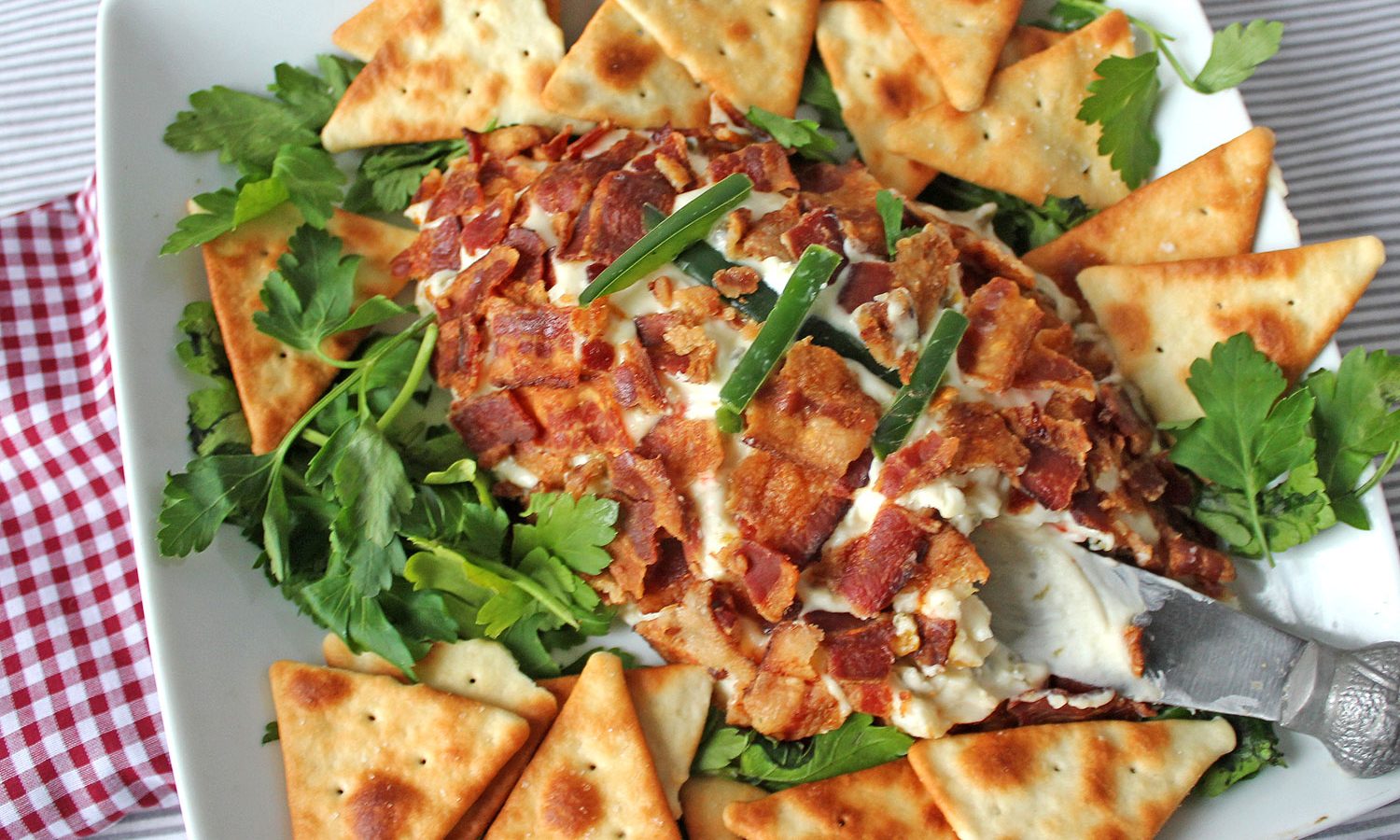 Pepper Jelly and Cream Cheese Football with bacon and jalapenos